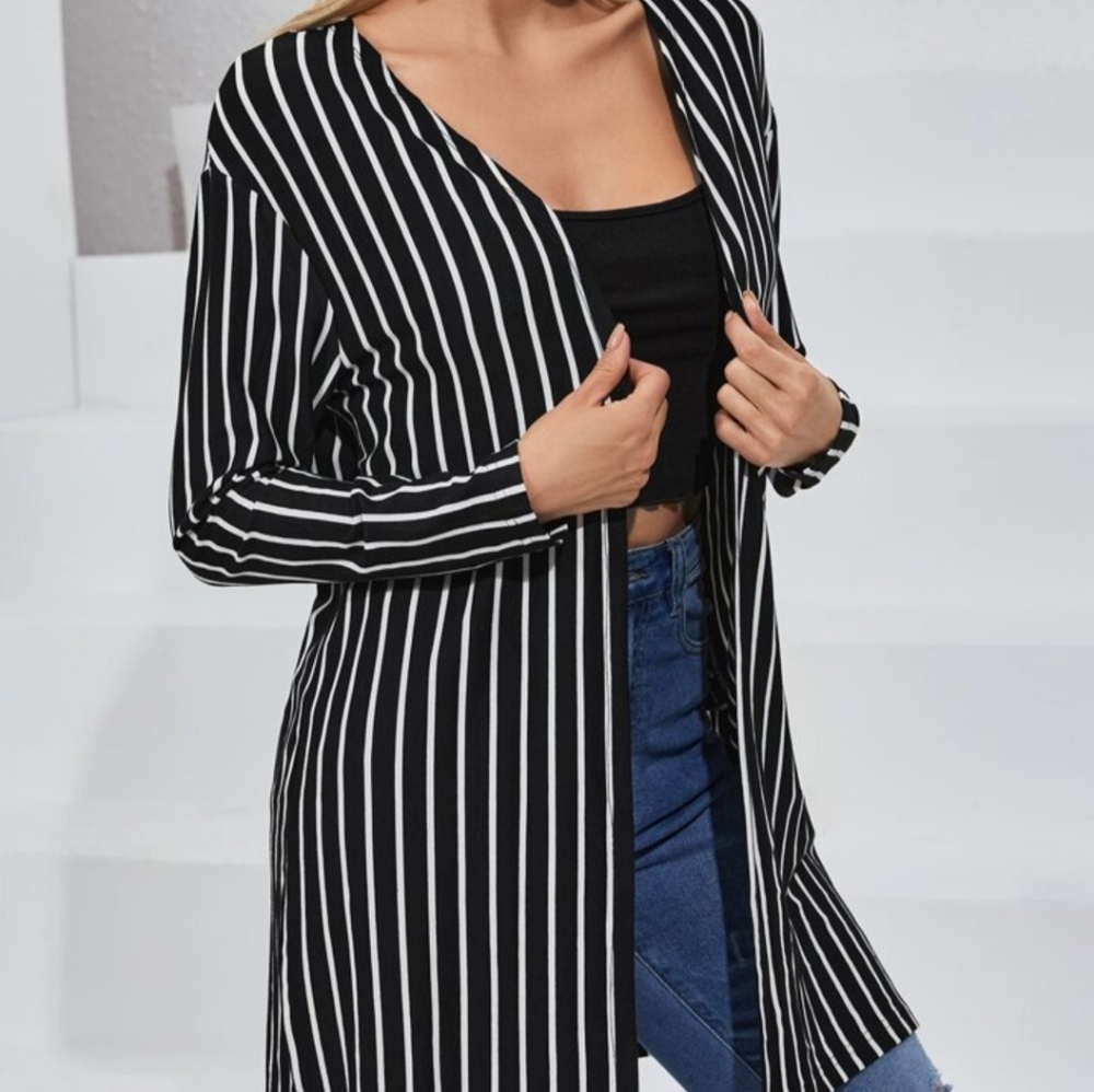 Stripped Cardigan
